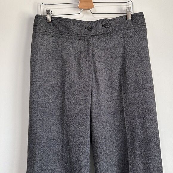 Lane Bryant Cuffed Gaucho Pants Crop 14 Charcoal Career Party Work Dressy NEW - Picture 3 of 8